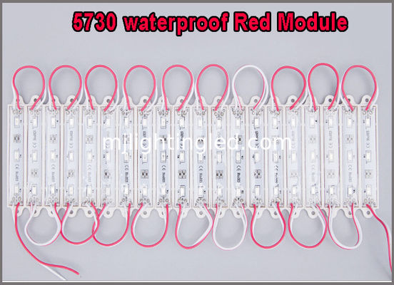Super Bright Injection Molding 5730 Red LED Module For LED Advertising Sign CE ROHS supplier
