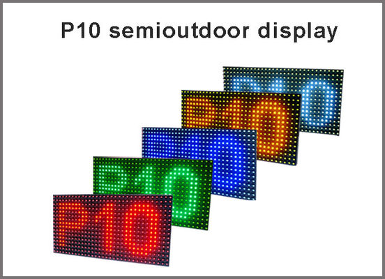 Semioutdoor/Indoor P10 LED display modules red green blue yellow white display panel light message board supplier