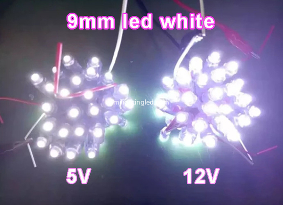 LED Advertising Letter Chain Lamp LED Pixel Module Light DC5V Single Color Diameter 9mm DIP LED Waterproof supplier