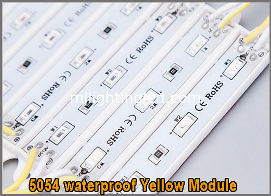 5730 DC12V 3leds Waterproof Yellow SMD LED Module for Outdoor Sign supplier