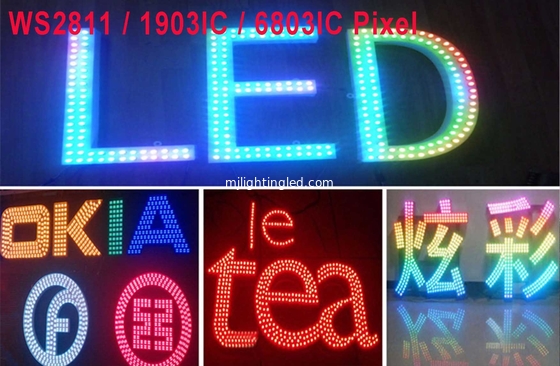 5V 12mm RGB Led Light Pixel Lamp 50pcs/String 0.3W DC5V IP67 Outdoor 3D Letter Signage Made In China supplier