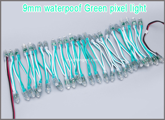 9mm 5V 12V Mini Led Pixel Light Green Color Waterproof Ip68 Lightings For Logo Signs supplier