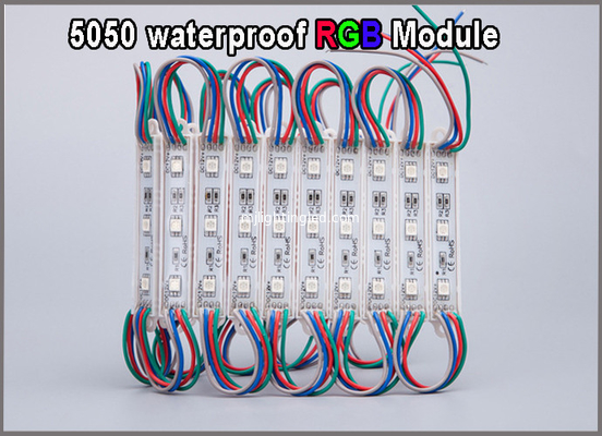 RGB LED Module With 3 Smd 5050 Chip Back Lit Sign Outdoor Building Advertising Signage supplier