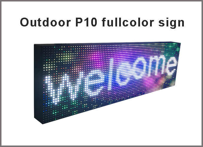 Led Sign Panel Programmable Outdoor Fullcolor Led Sign P10 RGB Outdoor Displays Used ...