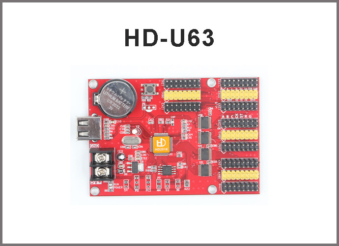 HD-U40 HD-U63 LED display module USB control card, Single/Dual Color ...