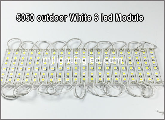 5050 LED Module Board Pixel Light 6 Led 12V Waterproof White Color For Lighting Letter Backlight
