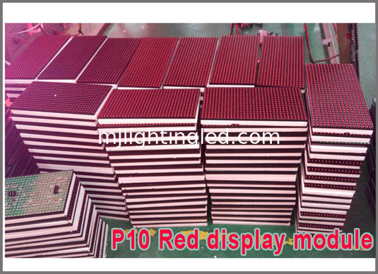 Semi-outdoor P10 Red LED Screen Module for Advertising Sign