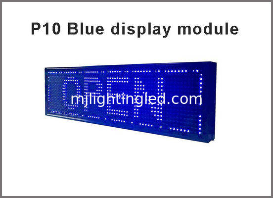 LED P10 Module Single Color LED Display Scrolling Message Blue Advertisement Light