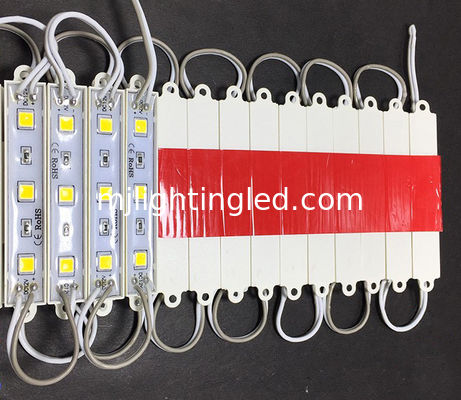 3 LED Module 5050, 0.8W 12V, Cold White 6000-6500K, IP65 For Insegne Luminose